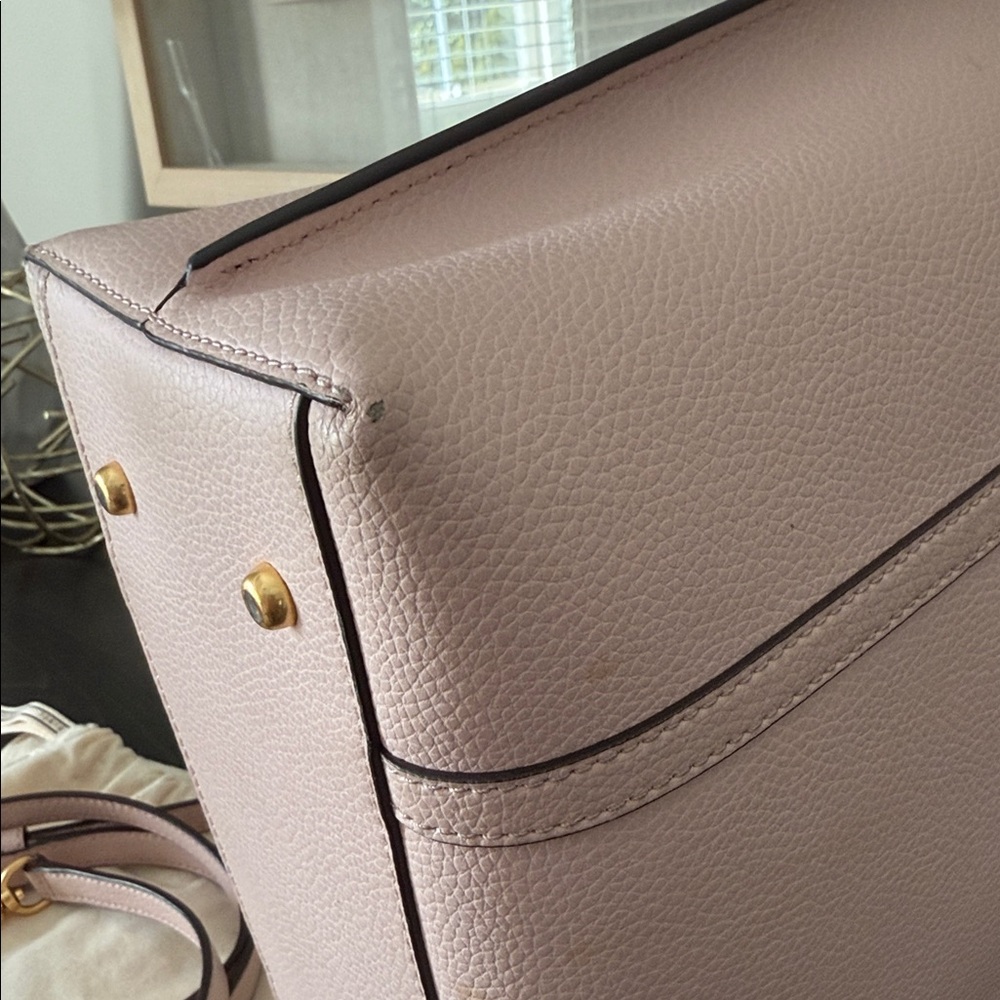 Tory Burch Perry Small Triple Compartment Tote 81928 Shell Pink - Picture 10 of 16